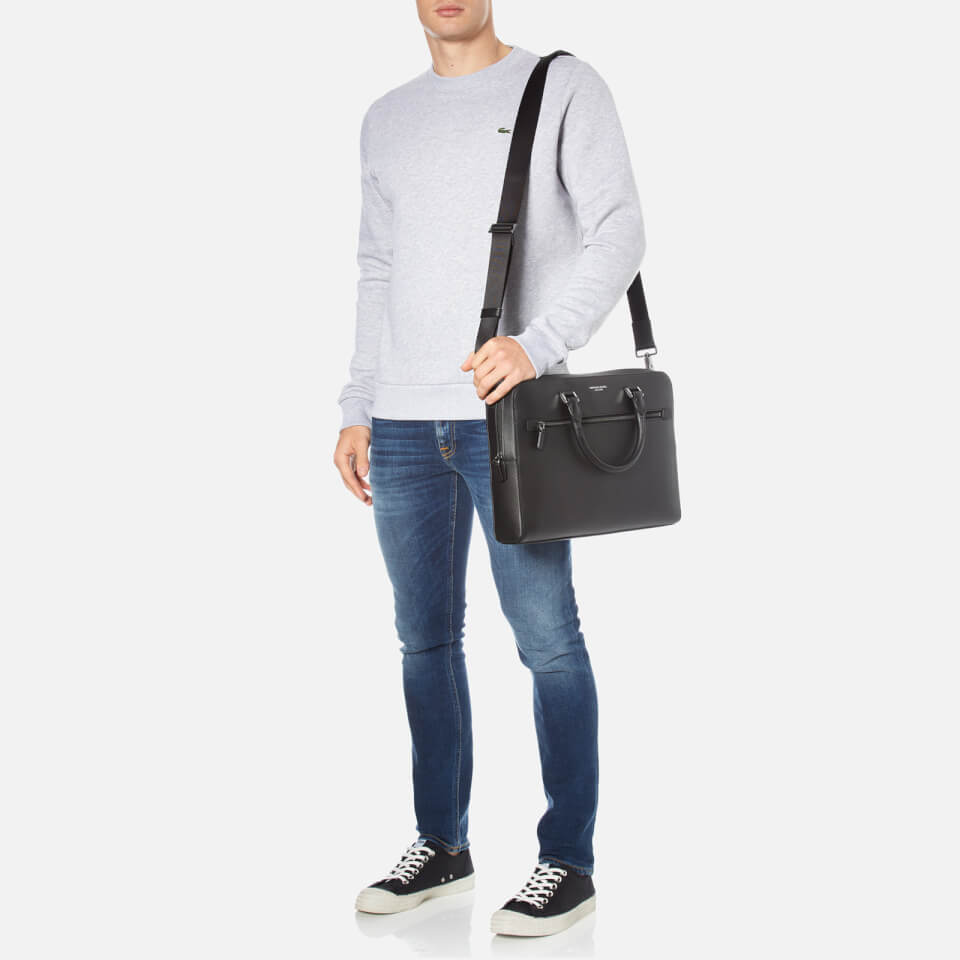 Michael Kors Men's Harrison Medium Front Zip Briefcase - Black