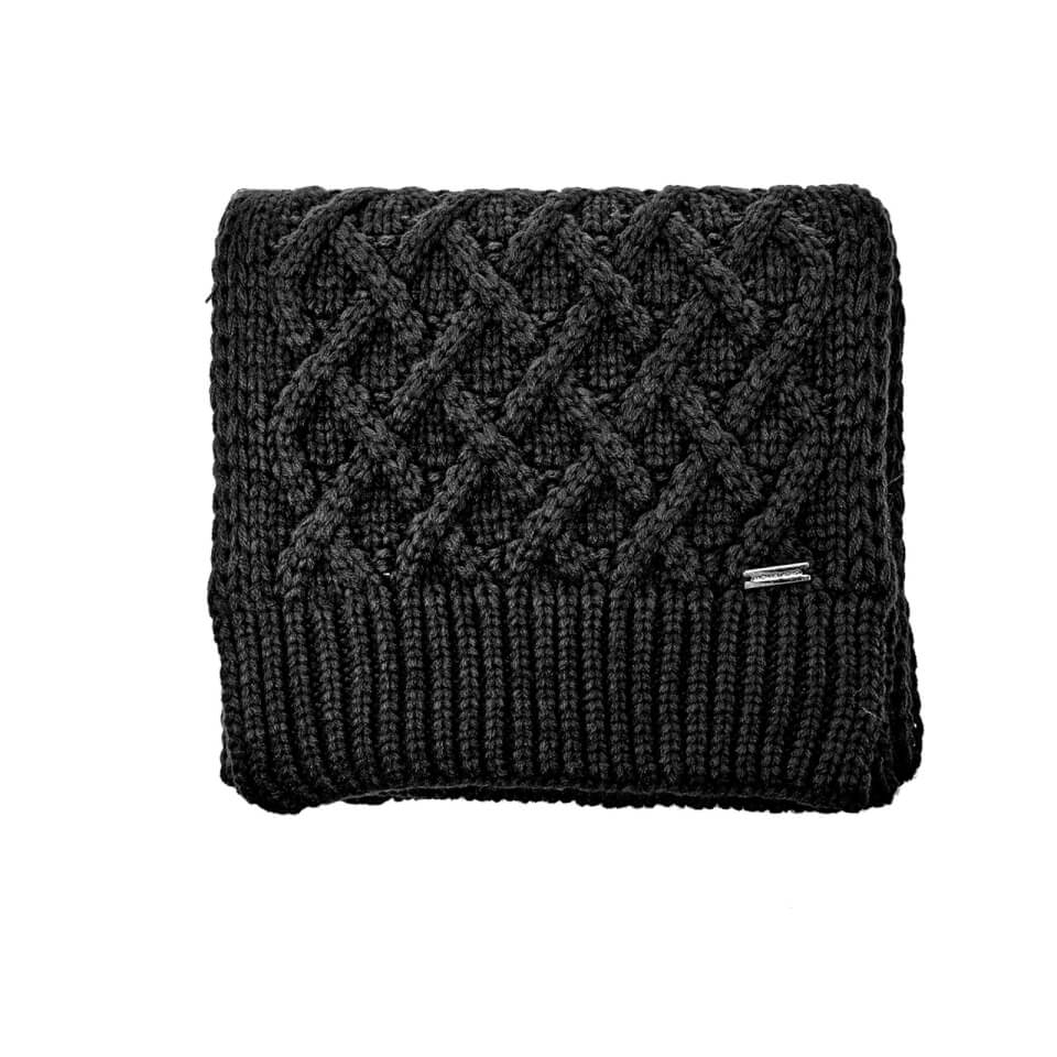 Michael Kors Men's Cable Knit Scarf - Black