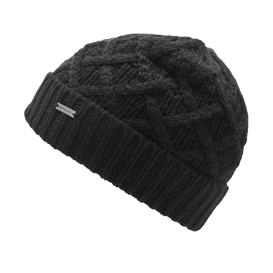 Michael Kors Men s Cable Knit Hat Black