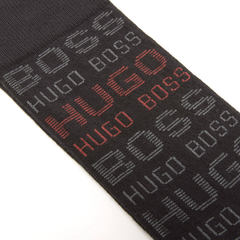 BOSS Hugo Boss Men's 3 Pack Socks - Black/Red