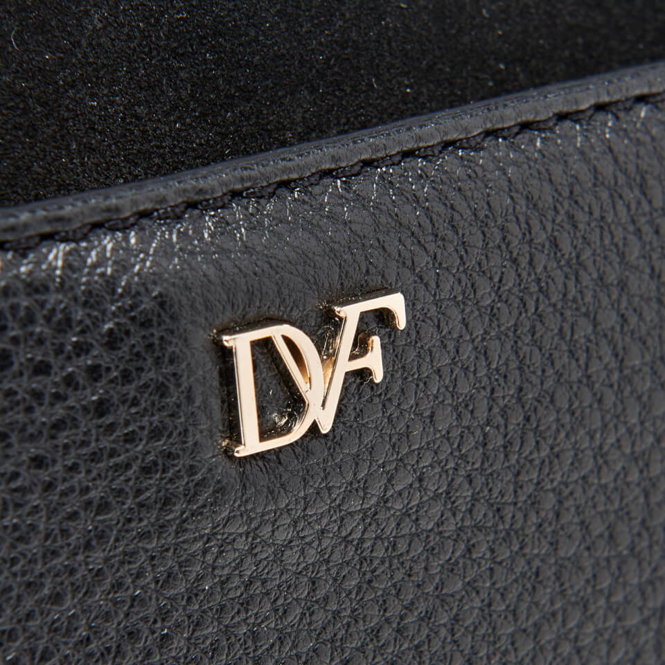 Diane von Furstenberg Women's Love Power Suede Saddle Bag - Black