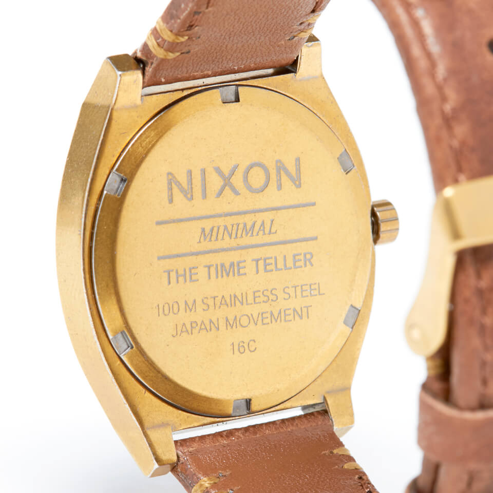 Nixon The Time Teller Watch - Brass Green/Crystal Brown