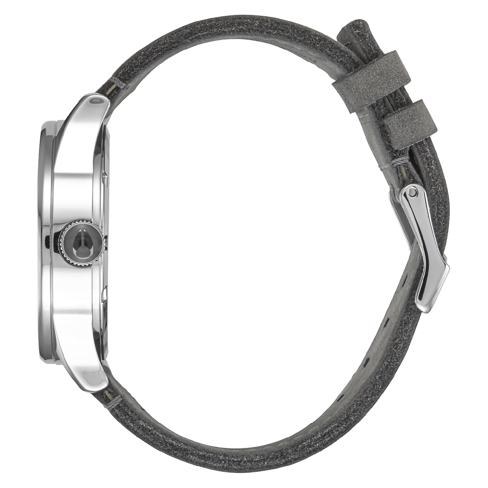 Nixon The Sentry Leather Watch - Charcoal