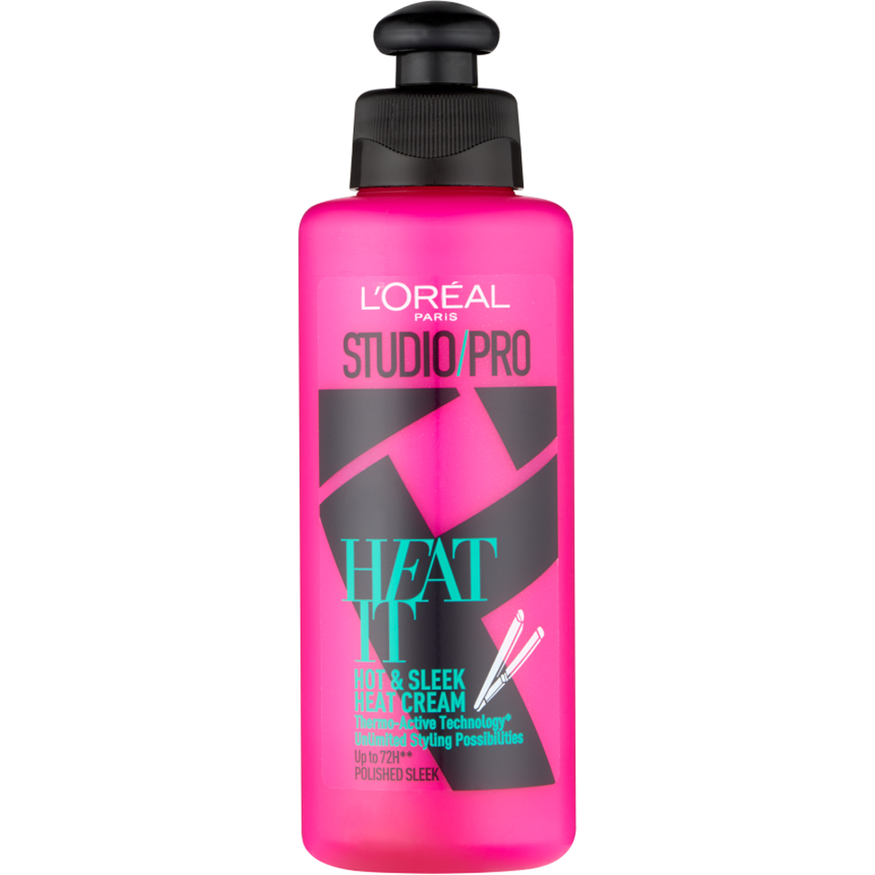 L'Oréal Paris Studio Pro Heat It Hot and Sleek Heat Protection Cream 200ml
