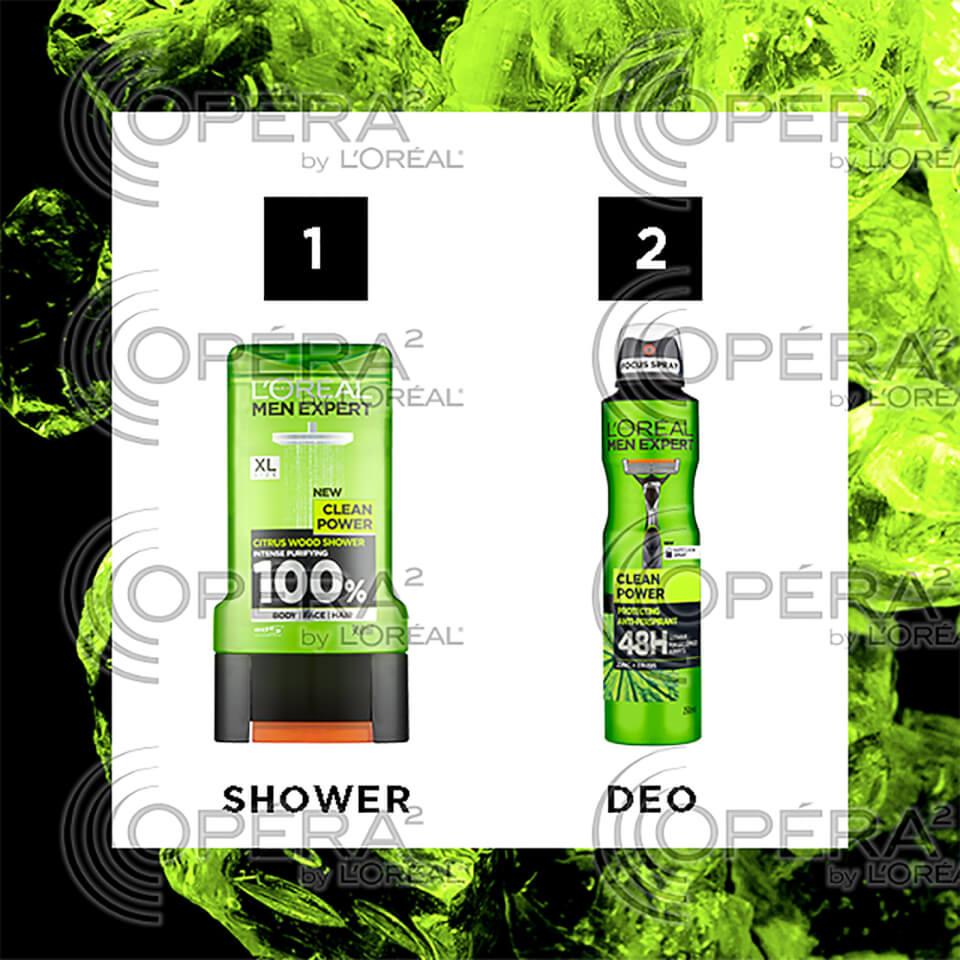 L'Oréal Paris Men Expert Clean Power Shower Gel 300ml
