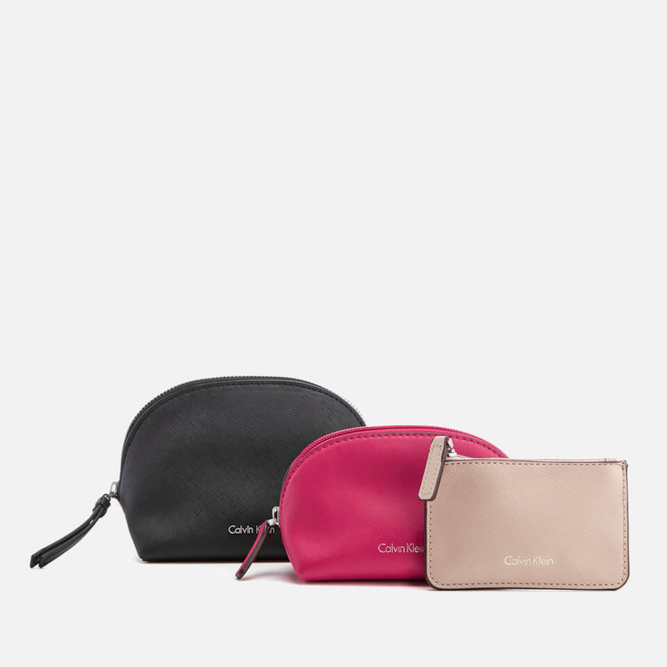 Calvin Klein Women's M4Rissa 3-in-1 Cosmetic Bag - Black