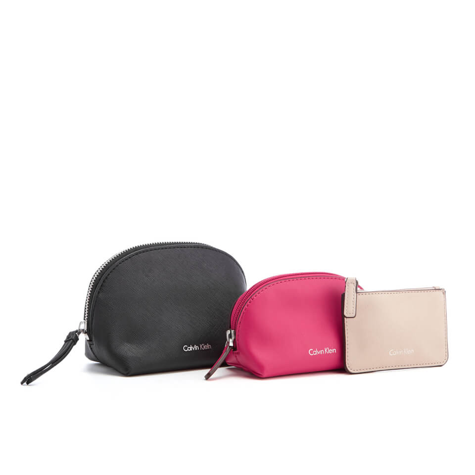 Calvin Klein Women s M4Rissa 3 in 1 Cosmetic Bag Black