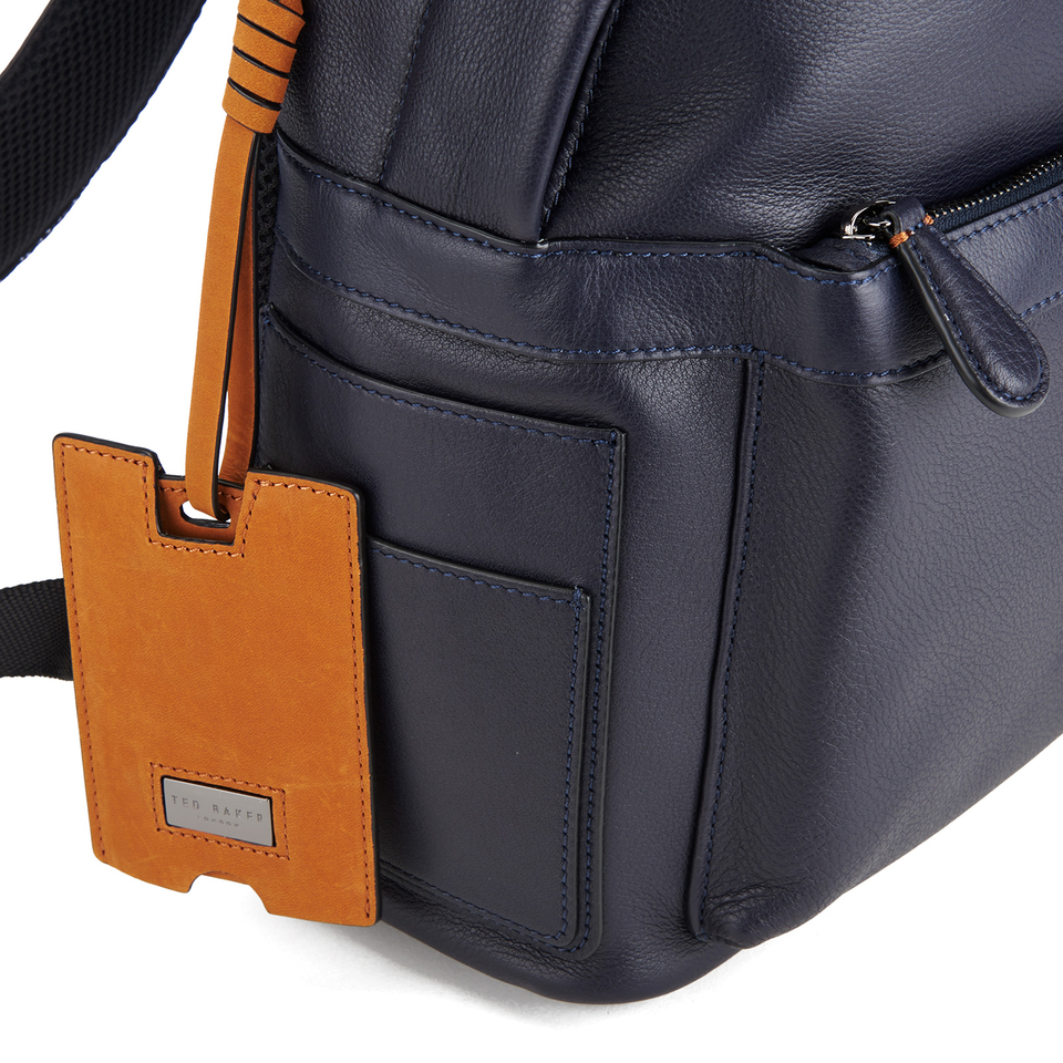 Ted Baker Men's Leather Backpack - Navy