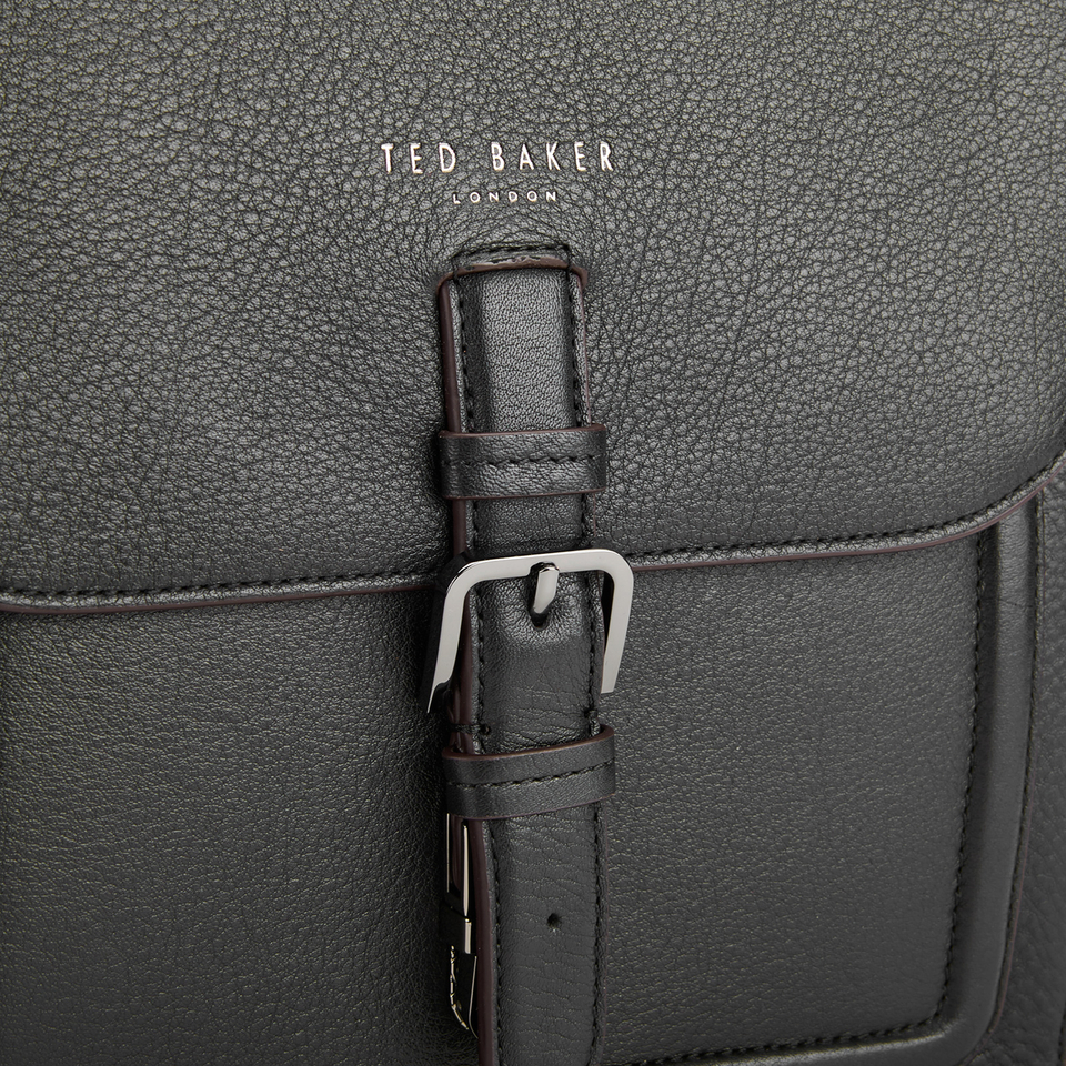 Ted Baker Men's Raised Edge Leather Flight Bag - Black