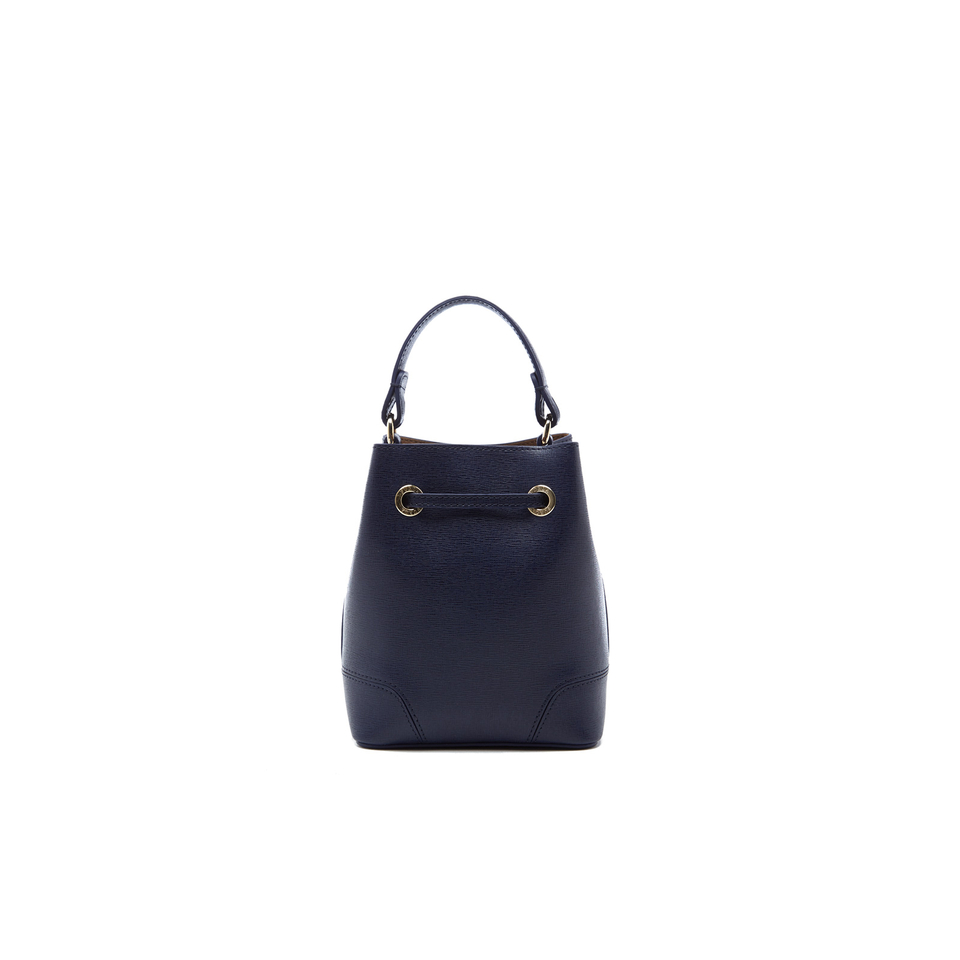 Furla Women's Stacy Mini Drawstring Bucket Bag - Navy