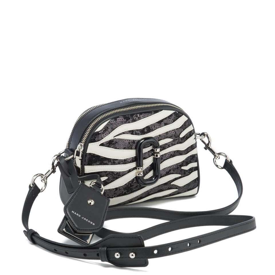 Marc Jacobs Women's Shutter Zebra Shoulder Cross Body Bag - Dove Multi
