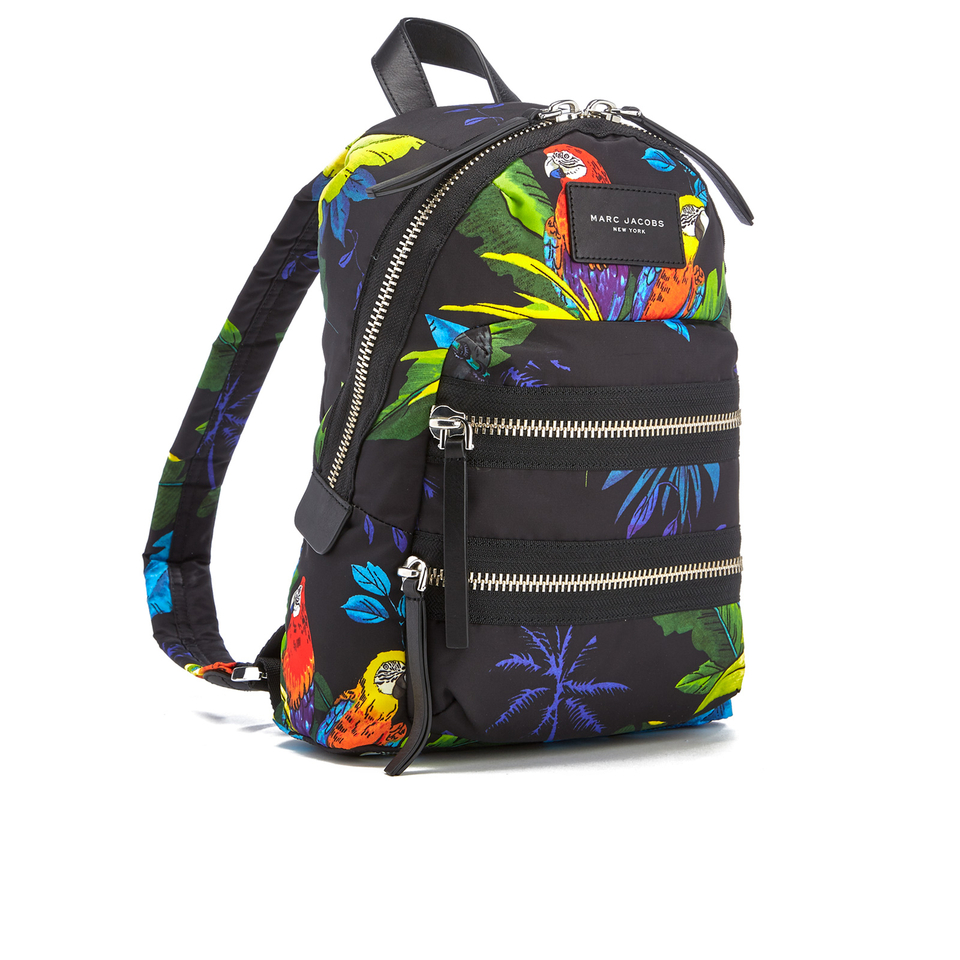 Marc Jacobs Women's Parrot Printed Biker Mini Backpack - Black Multi