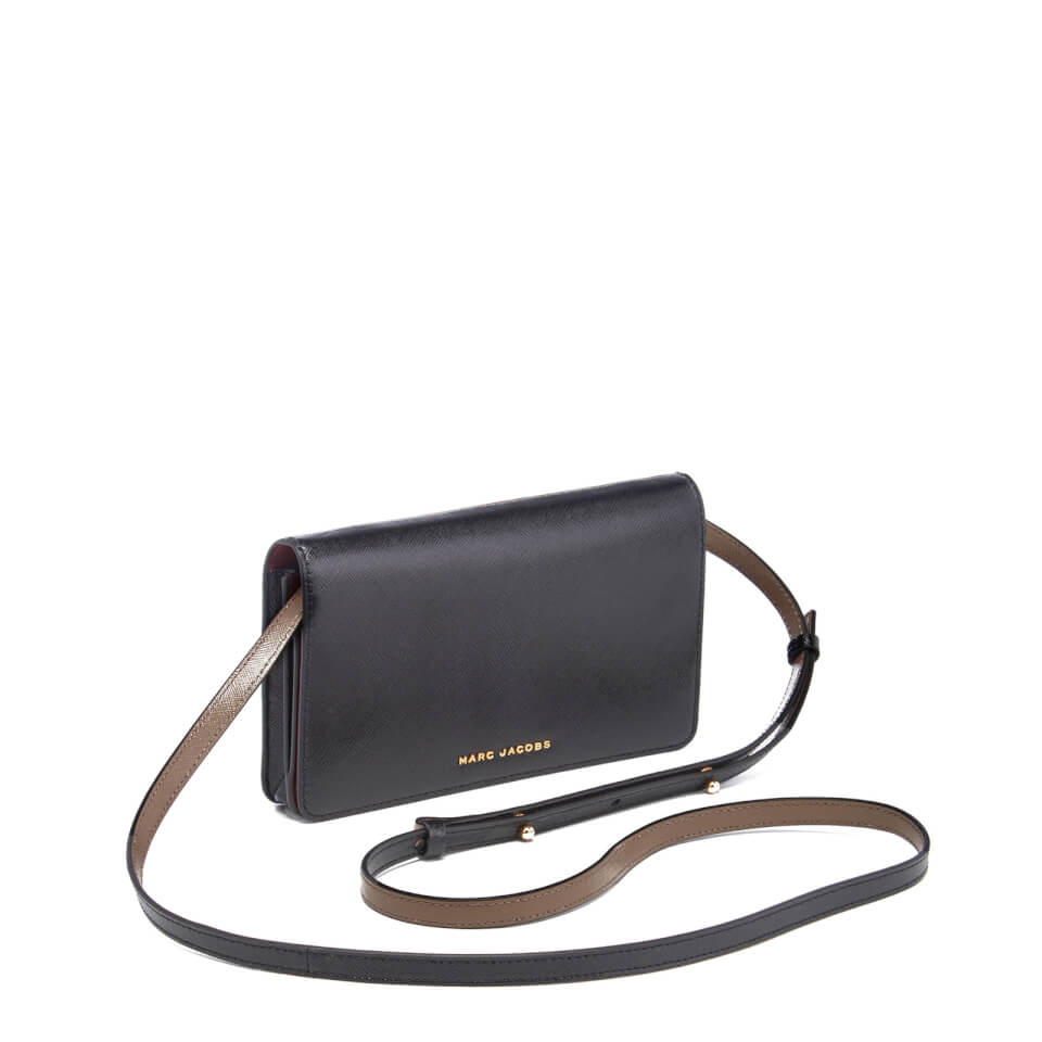 Marc Jacobs Women's Saffiano Leather Shoulder Strap Purse - Black