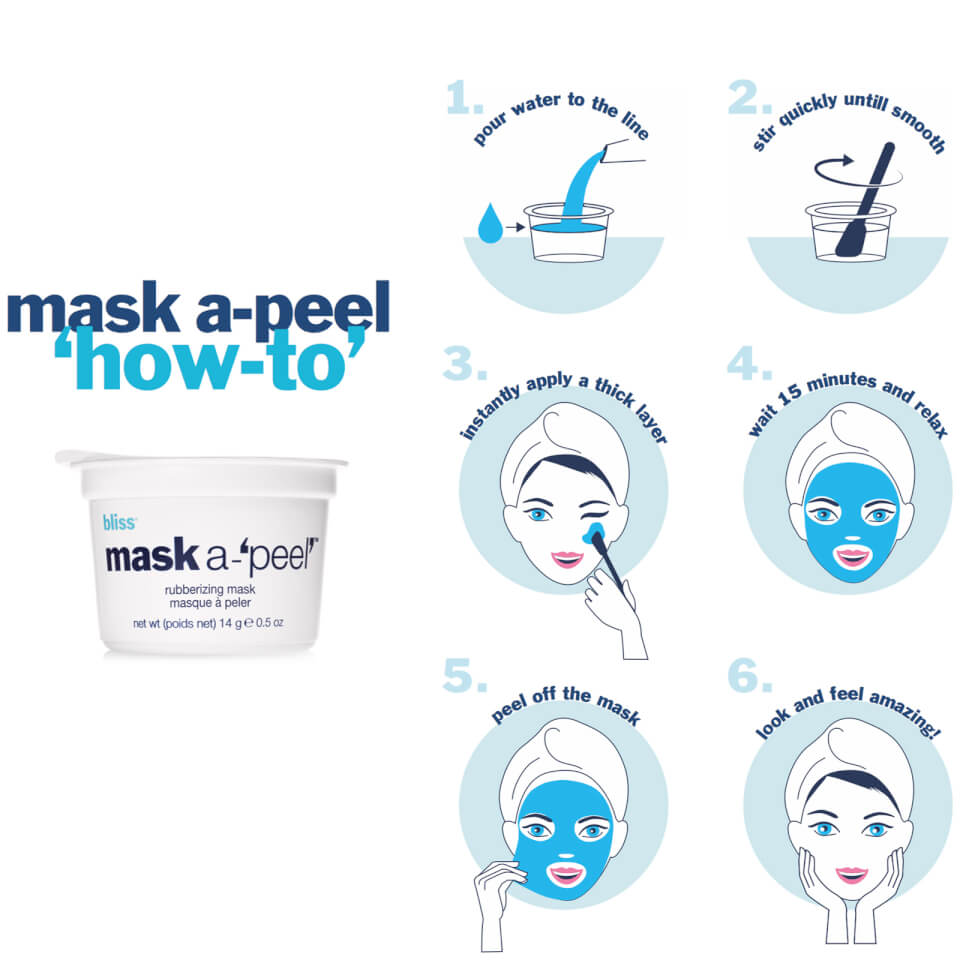 bliss Mask a-'Peel' Radiance Revealing Rubberising Mask