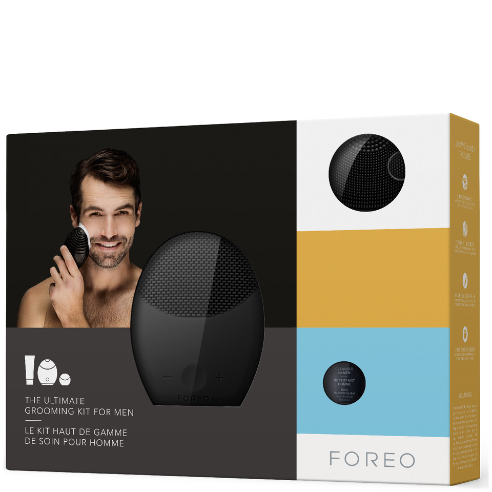 FOREO Holiday Complete Male Grooming Kit - (LUNA 2, LUNA play) Midnight
