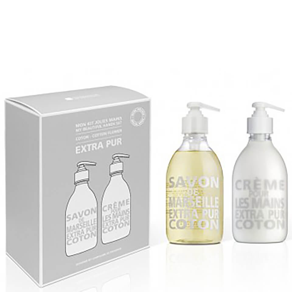 Compagnie de Provence My Beautiful Hand Kit: Cotton Flower Liquid Soap and Hand Cream 300ml