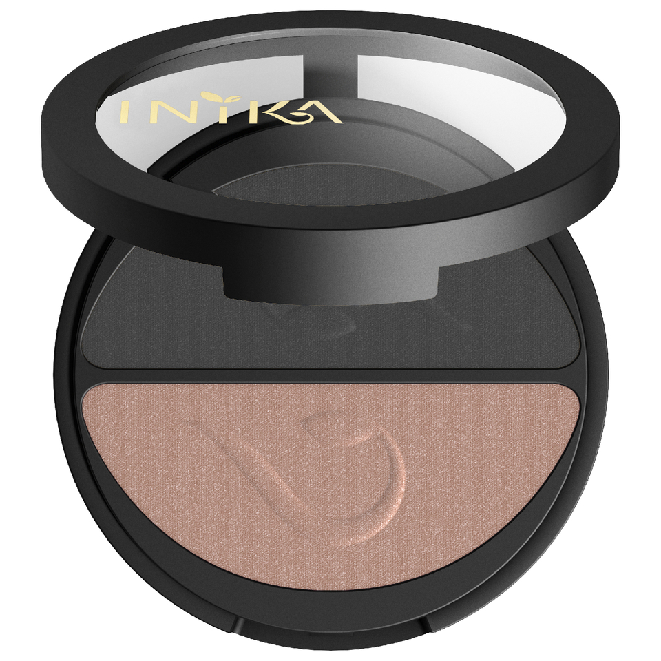 INIKA Pressed Mineral Eyeshadow Duo - Black Sand
