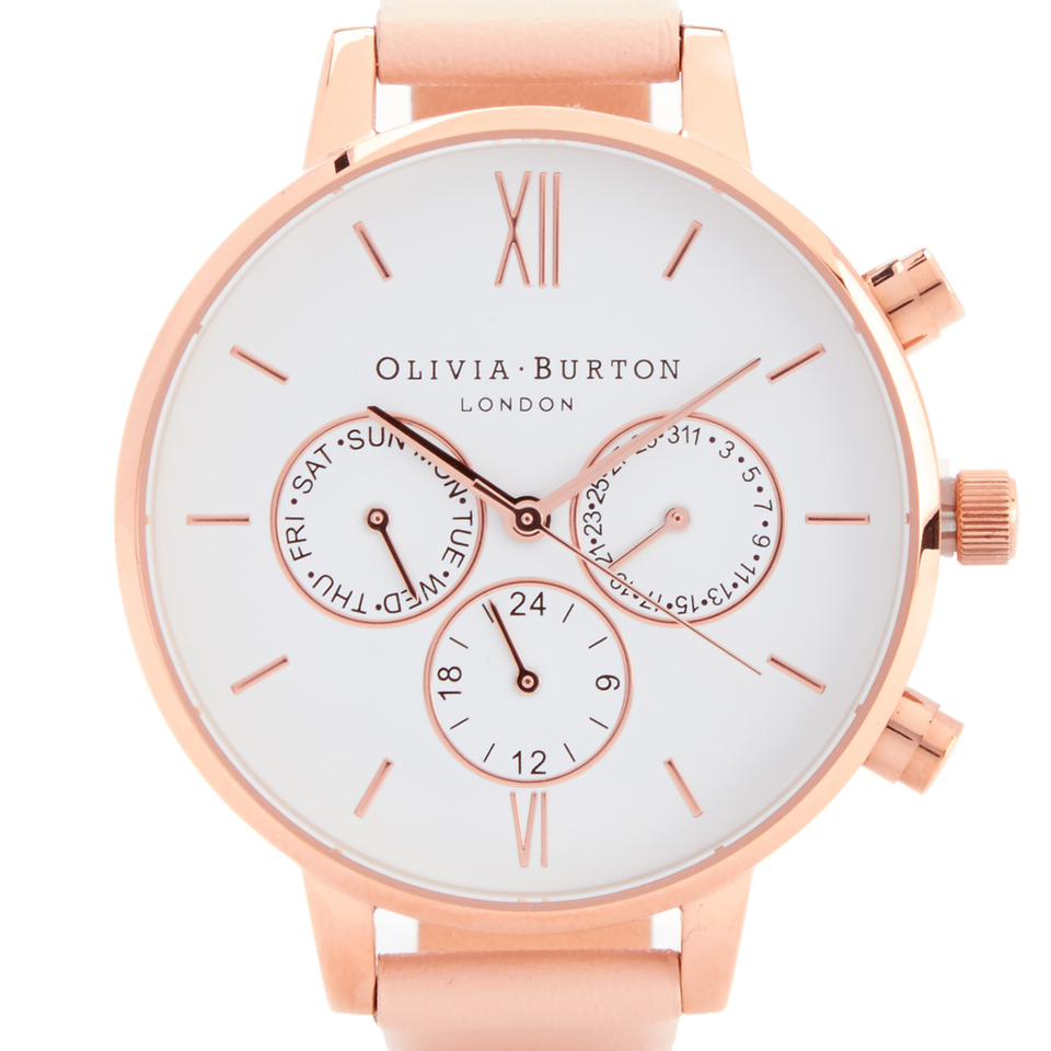 Olivia Burton Women's Chrono Detail Watch - Nude Peach & Rose Gold