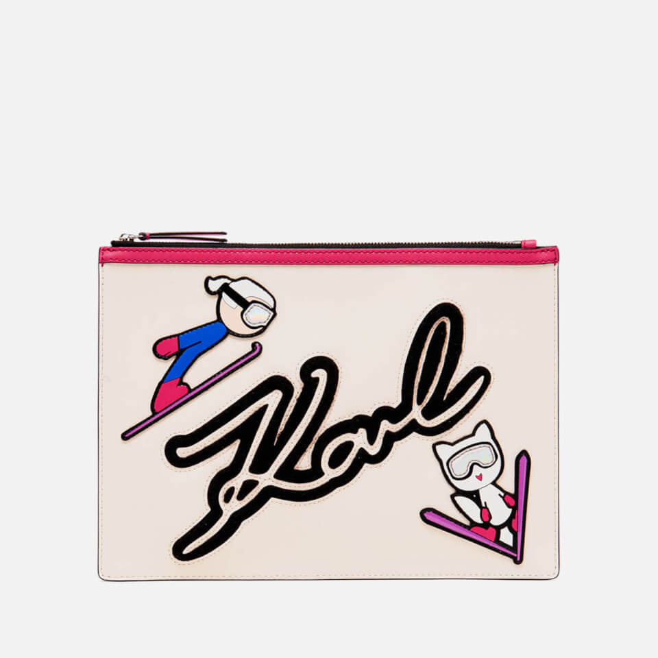 Karl Lagerfeld Women's Ski Holiday Pouch - Nude