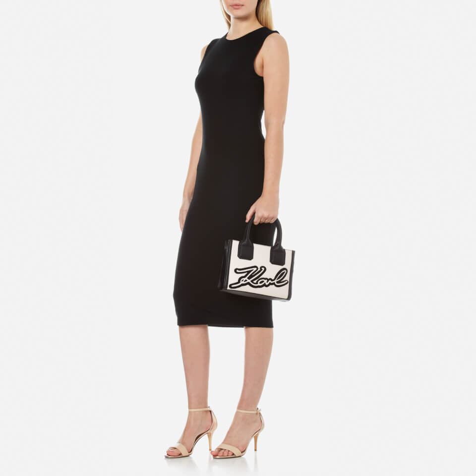 Karl Lagerfeld Women's Holiday Mini Tote Bag - Black