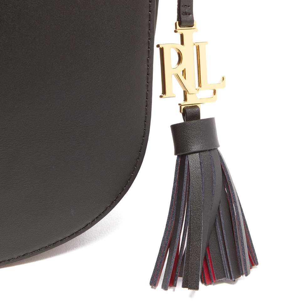 Lauren Ralph Lauren Women's Dryden Caley Mini Saddle Bag - Black/Crimson