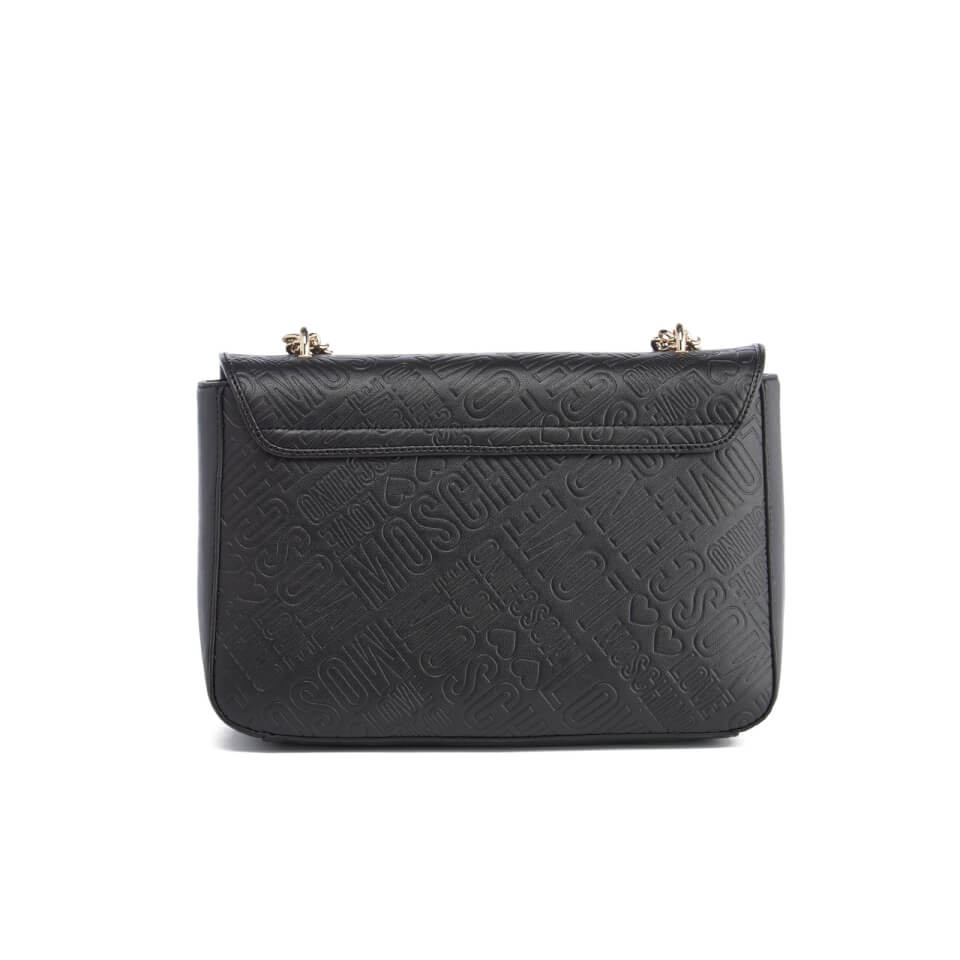 Love Moschino Women's Embossed Shoulder Bag - Black