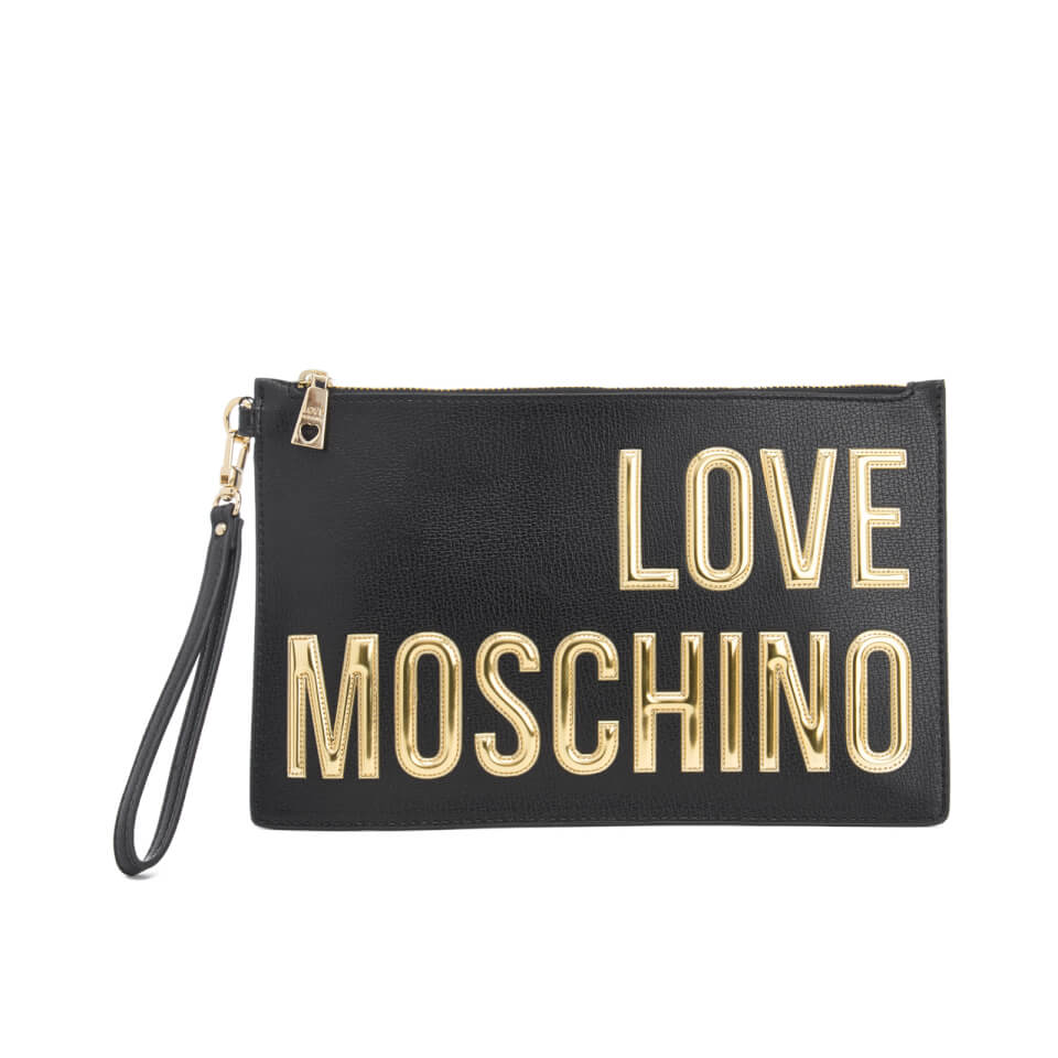 Love Moschino Women's Logo Clutch Bag - Black