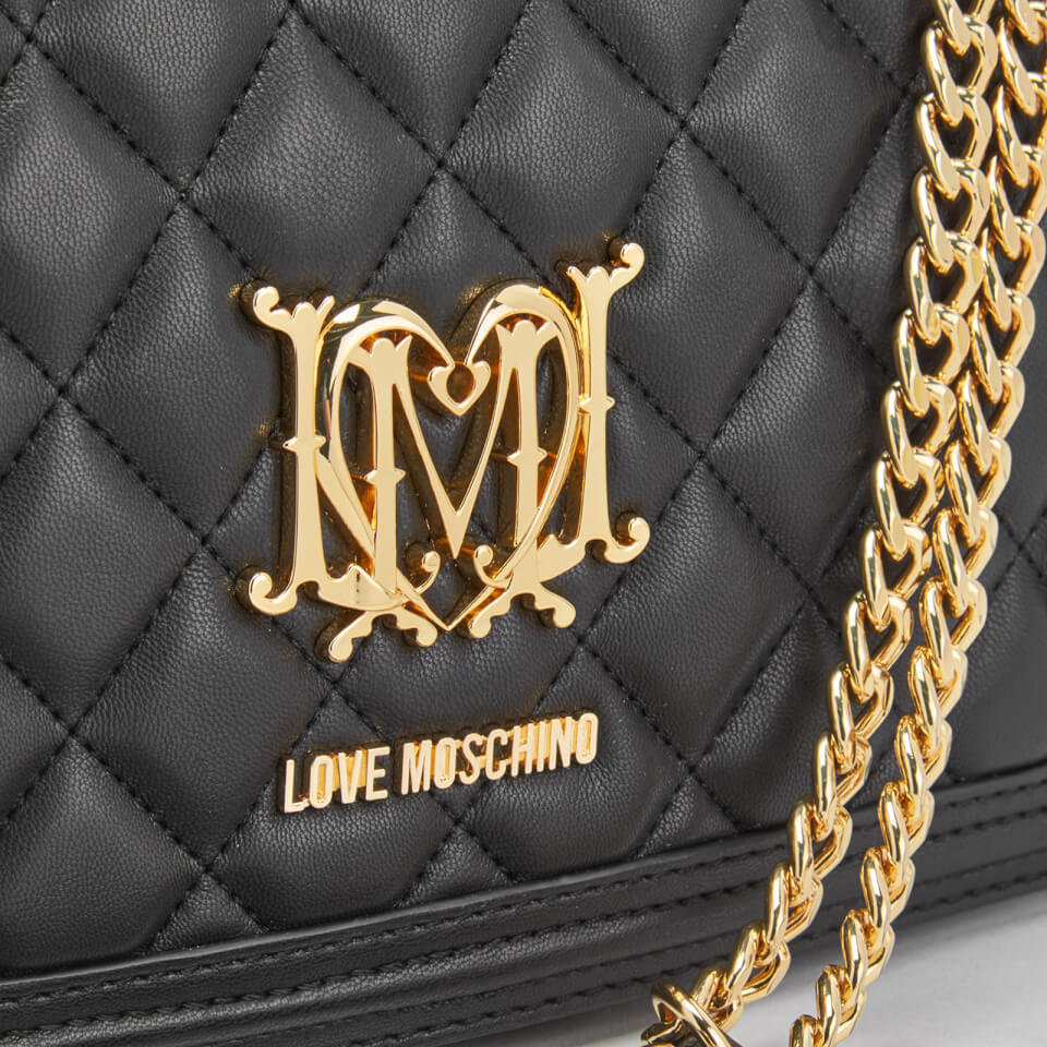Love Moschino Women's Quilted Chain Tote Bag - Black