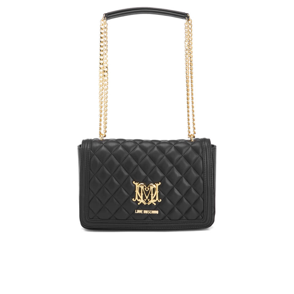Love Moschino Women's Quilted Chain Tote Bag - Black