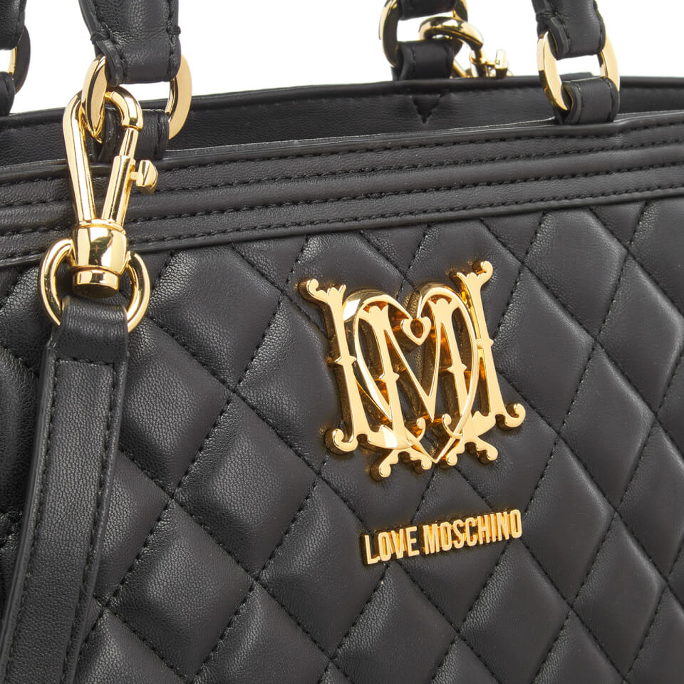 Love Moschino Women's Quilted Tote Bag - Black