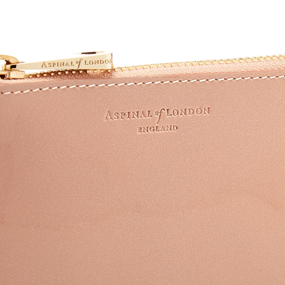 Aspinal of London Women's Essential Flat Small Pouch - Pink