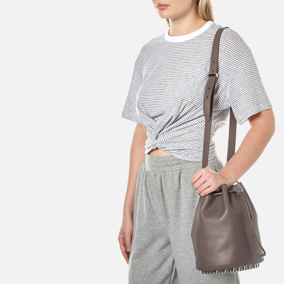 Alexander Wang Women's Alpha Soft Leather Bucket Bag - Mink Grey