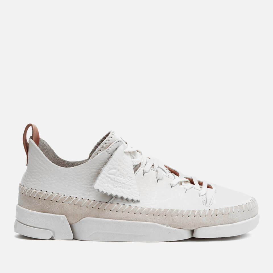 Clarks white trainers online