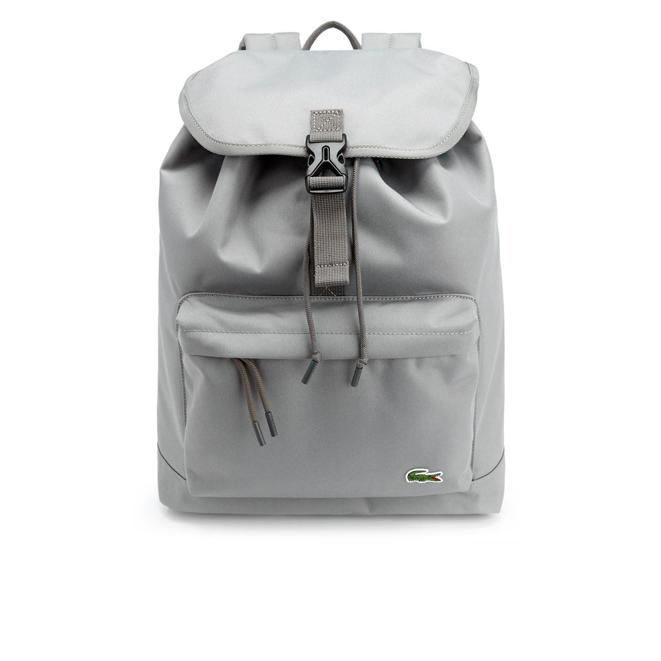 Lacoste Men's Flap Backpack - Grey