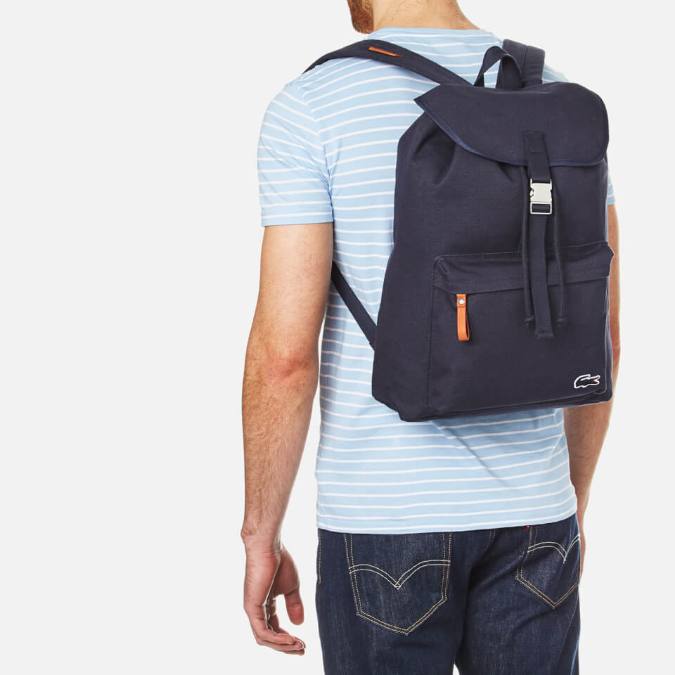 Lacoste Men's Flap Backpack - Navy