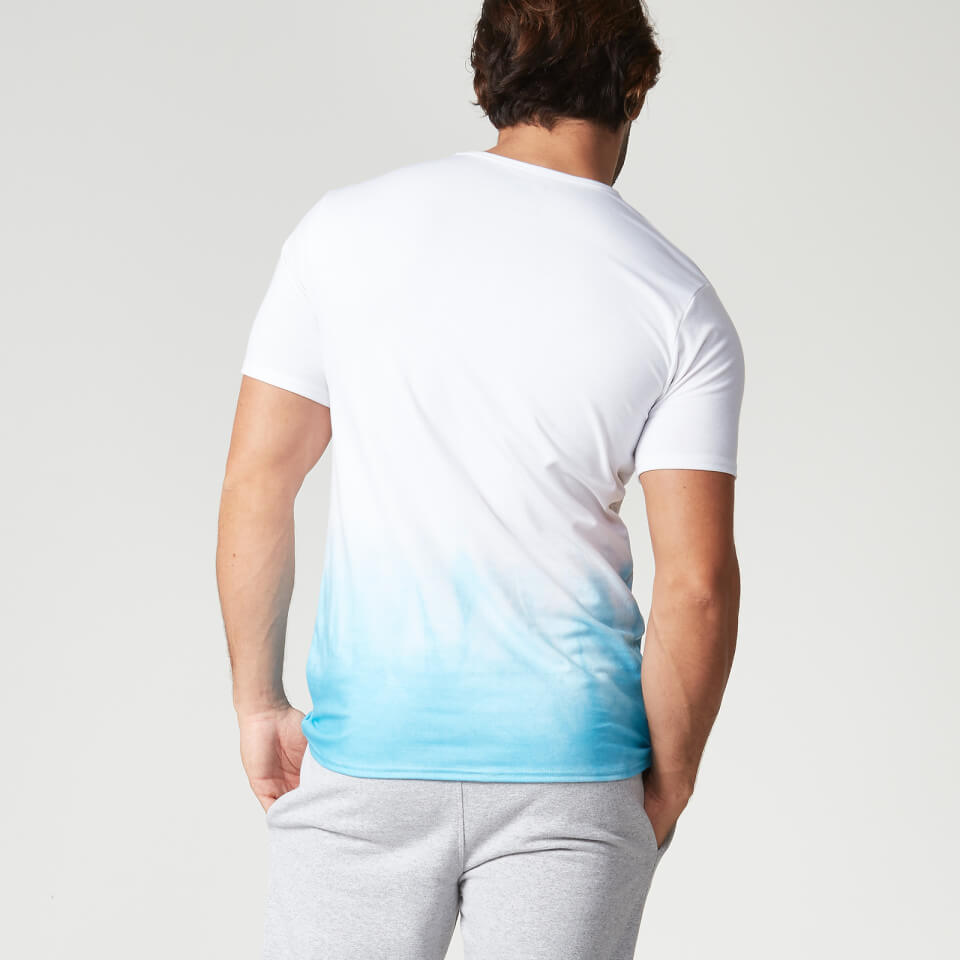 Dip Dye T-Shirt - M - Turquoise