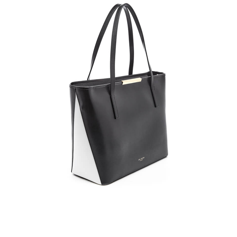 Ted Baker Women's Cherri Mini Grain Colourblock Large Shopper Bag - Black