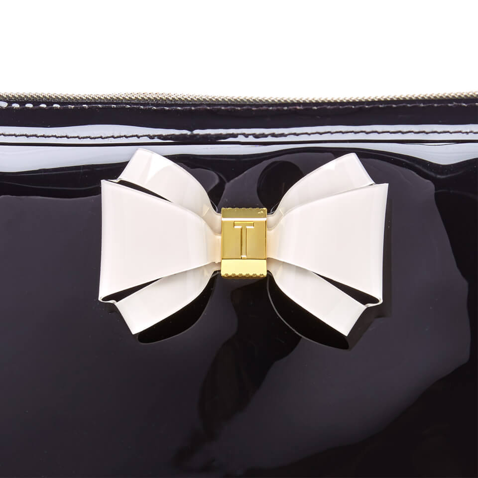 Ted Baker Women's Abbie Curved Bow Large Wash Bag - Black