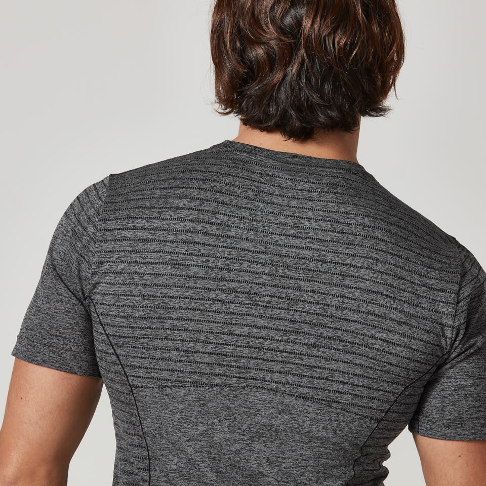 Seamless Short-Sleeve T-Shirt - S - Black