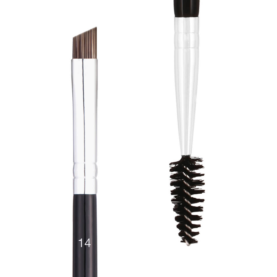 Anastasia Beverly Hills #14 Duo Brow/Eye Liner Angled Cut/Spooley Synthetic Brush