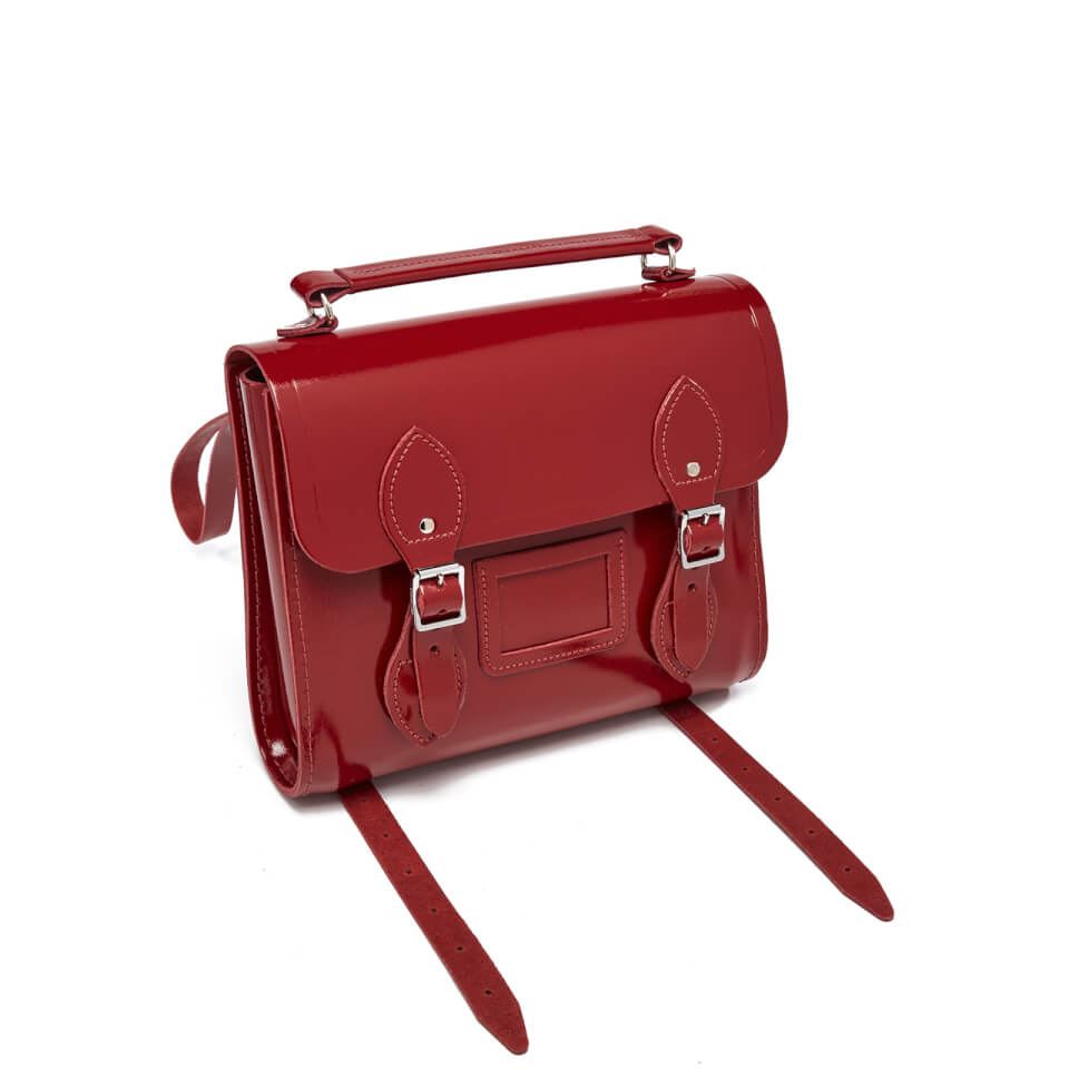 The Cambridge Satchel Company Women's Barrel Backpack - Patent Red