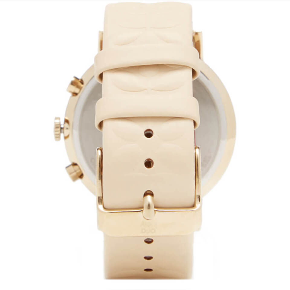 Orla Kiely Women's Frankie Leather Watch - Cream