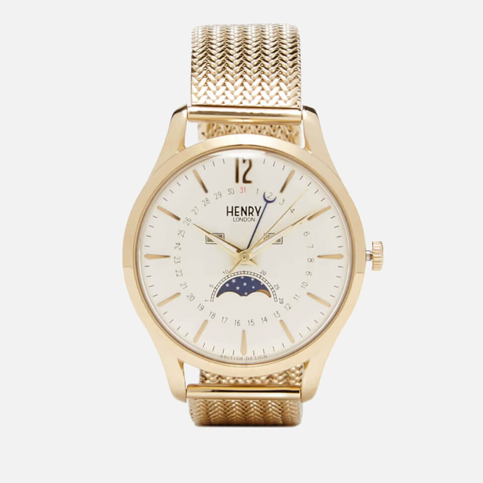 Henry London Westminster Moon Phase Watch - Gold