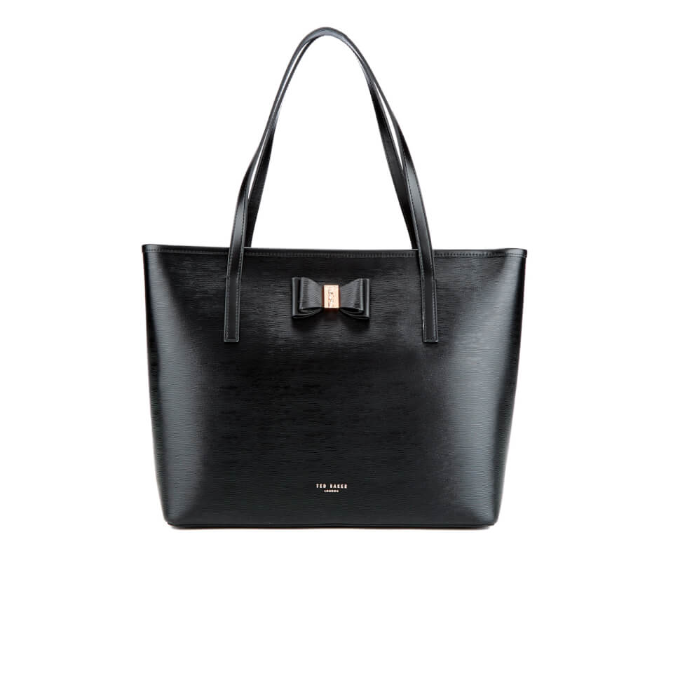 Ted Baker Women's Carilen Bow Detail Large Leather Shopper Bag - Black