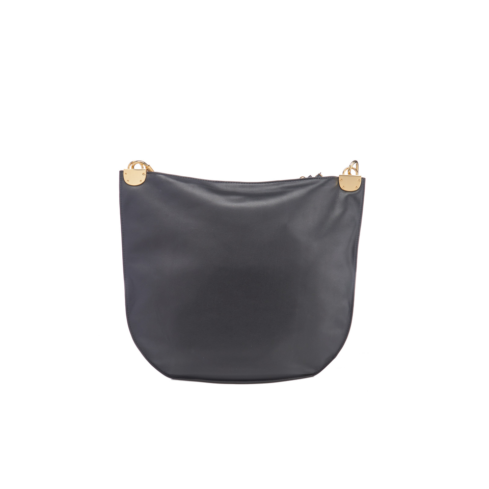 Diane von Furstenberg Women's Moon Leather/Suede Cross Body Bag - Black