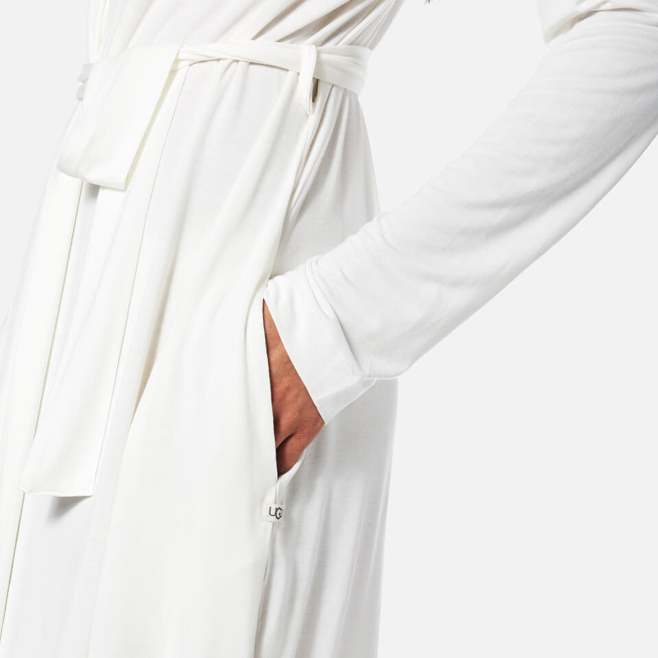 UGG Women's Birgette Lightweight Jersey Knit Dressing Gown - Antique White