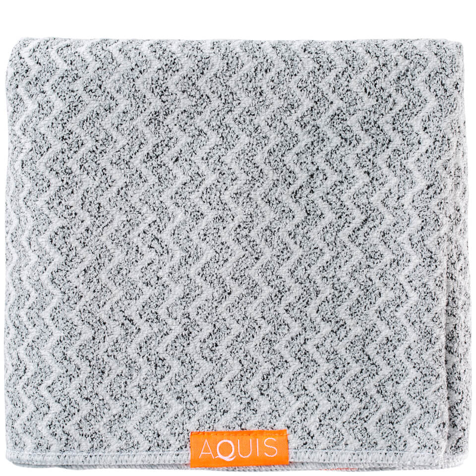 Aquis Hair Towel Lisse Luxe Chevron