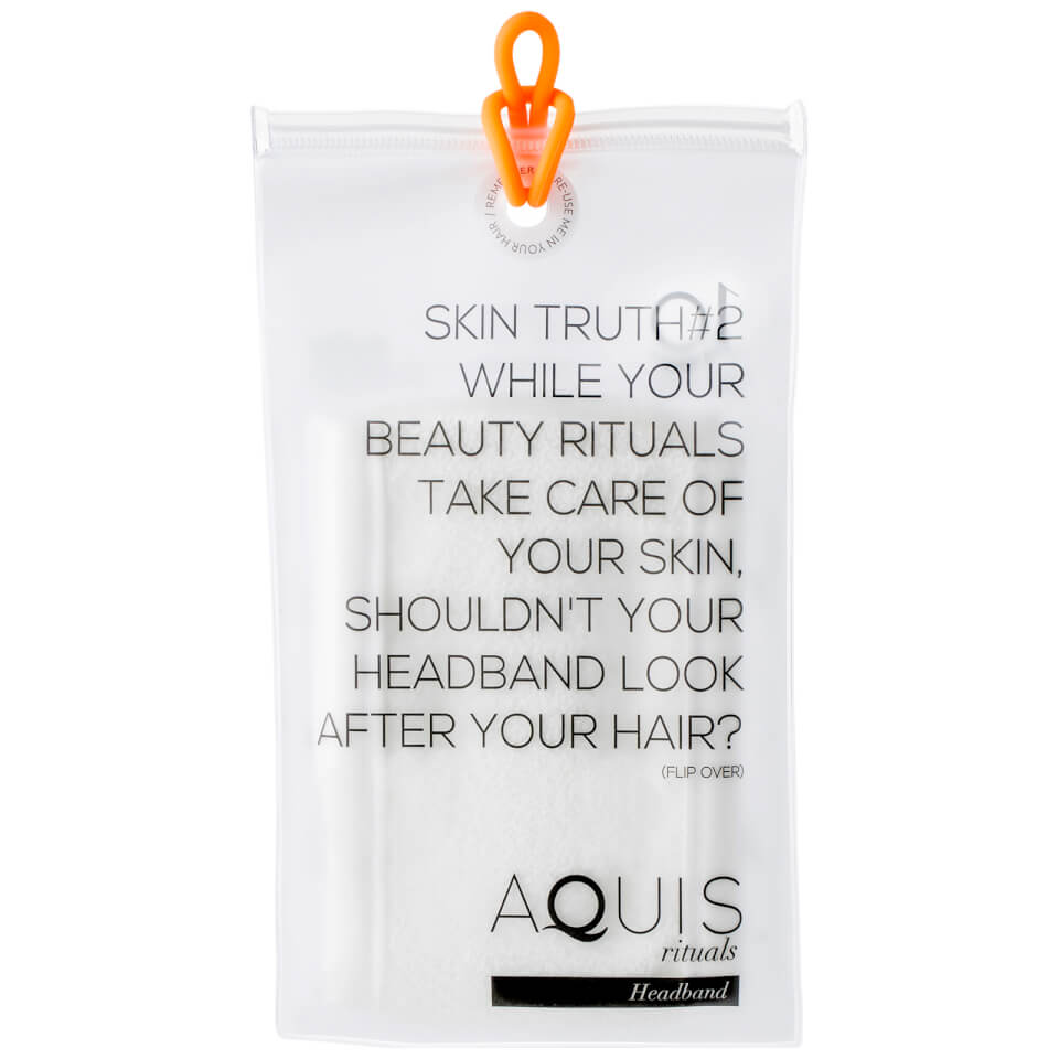 Aquis Lisse Luxe Headband White