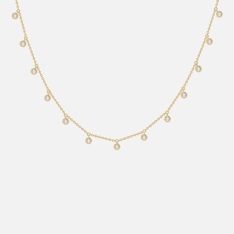 Missoma Women's Interstellar Drop Necklace - Gold