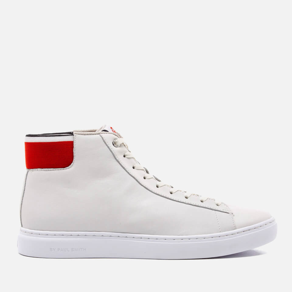 PS by Paul Smith Men s Shima Hi Top Trainers White Mono Allsole
